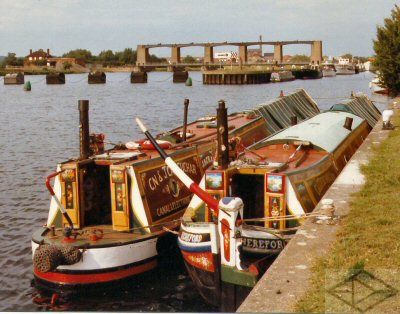 Hereford with motor Jackal in 1997, Holme sluices, River Trent. Pic: C & J Deuchar